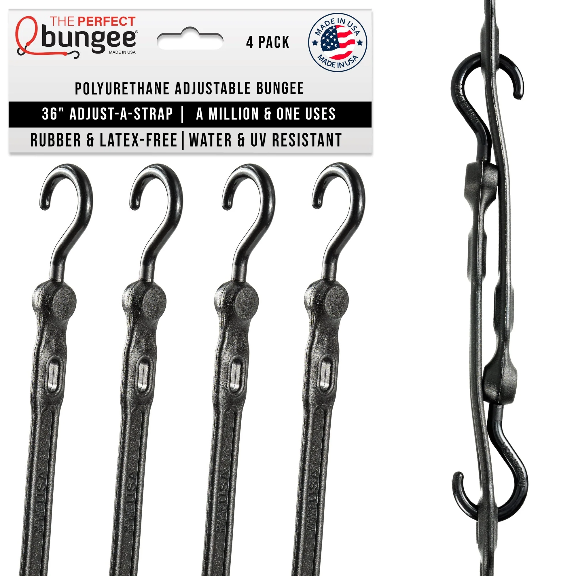 36" Adjust-A-StrapĀ® Adjustable Bungee Strap 4 Pack - Image 10