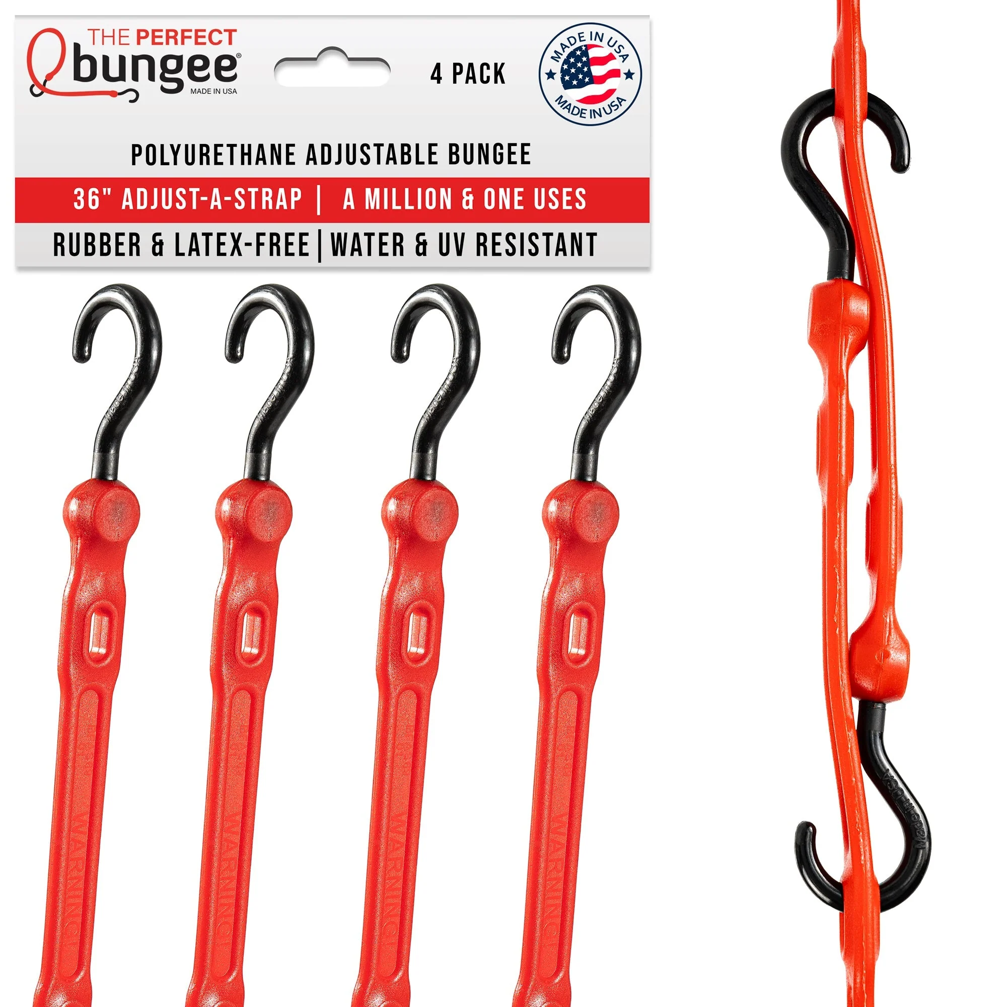36" Adjust-A-StrapĀ® Adjustable Bungee Strap 4 Pack - Image 11