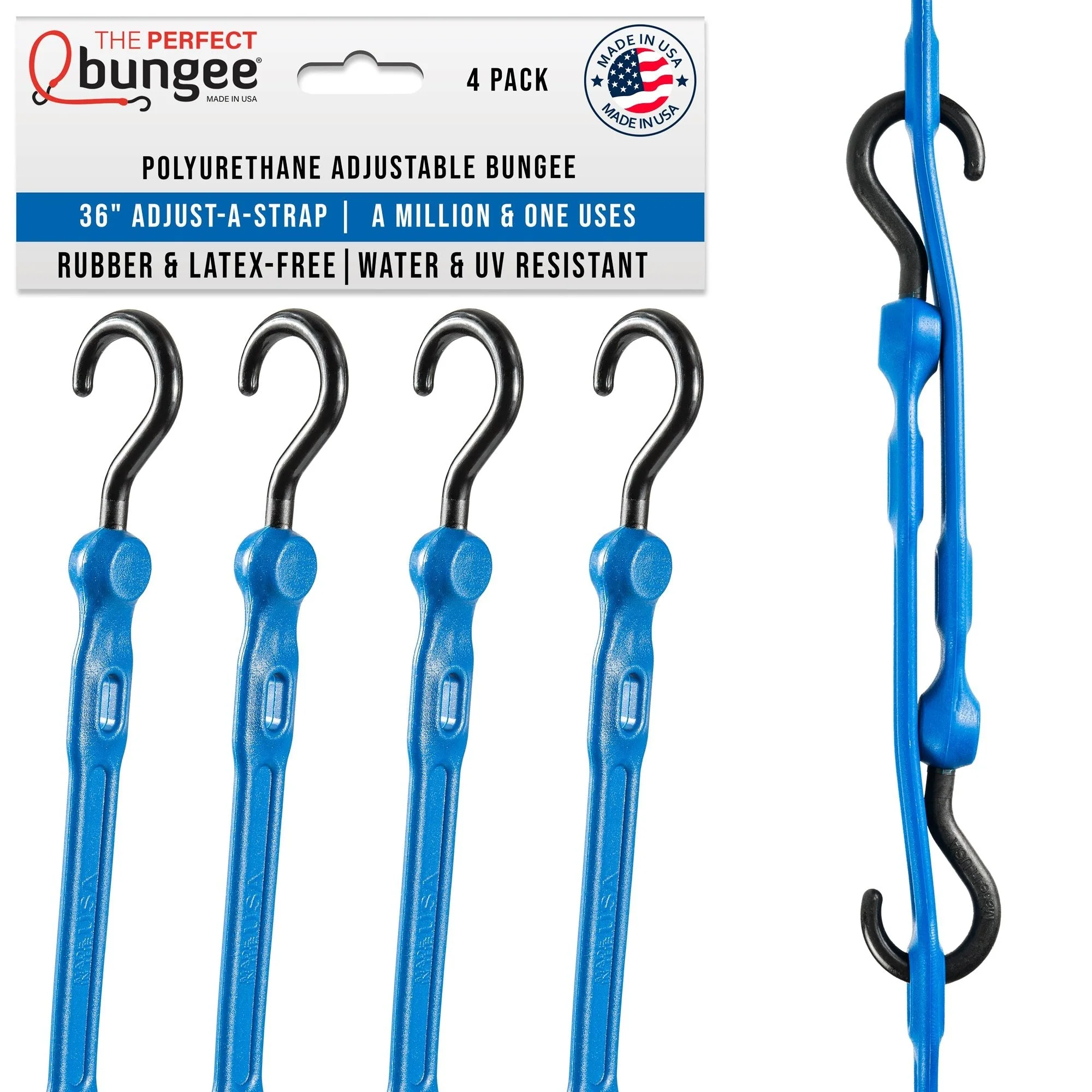 36" Adjust-A-StrapĀ® Adjustable Bungee Strap 4 Pack - Image 12