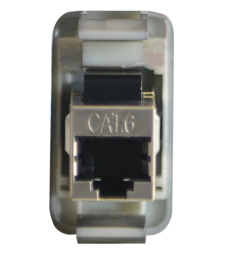 RJ45 Pass-Through Adaptor - Type 10 (White) - Image 4